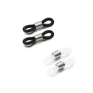 Silikon Brillenkette Steckverbinder Legierung Spule Rutschfeste Brillenband Enden Halter Für DIY Schmuckherstellung Brillenzubehör