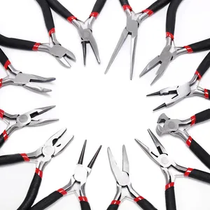 Manual DIY Jewelry Making Precision Pliers Tool For Repairing Crafting Beading Round Nose Needle Nose Diagonal Cutters