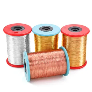 Detailed view of silver, gold, and rose gold jewelry wire spools for DIY crafting