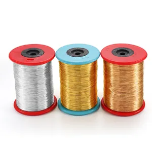 Three rolls of jewelry copper wire in gold silver and rose gold for DIY crafts