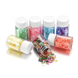 Iridescent Candy Shredded Paper Bottled DIY Jewelry Making Accessories Resin Mold Filling Colorful Film For Nail Art