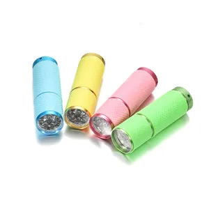 Mini Handheld UV LED Nail Dryer Lamp Portable Aluminum Alloy Nail Polish Curing Light Flashlight For Manicure DIY Tool