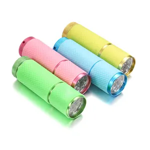 Portable 12W mini LED nail lamps in four bright colors for quick drying gel polish