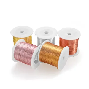 Color Preserving Copper Wire For Jewelry Making DIY Beading Handcraft Metal Cord For Bracelet Necklace Floral Accessory