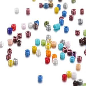 Colorful 2mm seed beads for DIY jewelry making and handmade bracelet craft projects