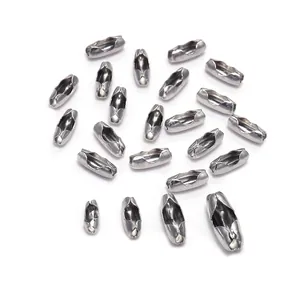 Connettori per Catena a Sfere in Acciaio Inossidabile Giunti per Creazione di Gioielli Fai-da-te Collane Bracciali Accessori Tonalità Argento