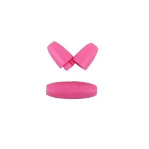 Detailansicht pinker Sicherheitsverschluss aus Kunststoff für Baby-Halsketten DIY