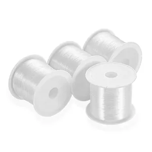 Quatre bobines de fil de pêche transparent pour la création de bijoux DIY et perlage