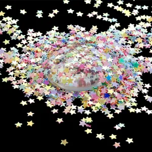 Paillettes a Stella Cangianti Metalliche in PET Glitter a Stella per Nail Art Artigianato Fai da Te Trucco Coriandoli a Stella Colorati