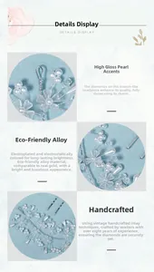 Vue macro détaillée de fleurs en cristal et perles sur le bandeau de mariage