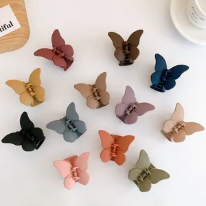 Matte Schmetterling Haarkralle Elegant PC Rutschfest Haargreifer Für Damen Mädchen Minimalistisch Koreanischer Stil Haarschmuck Haarspangen Für Dickes Haar