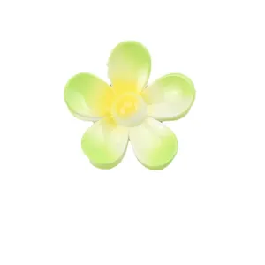 Eleganter Farbverlauf-Haarclip in Blumenform aus ABS auf weißem Hintergrund