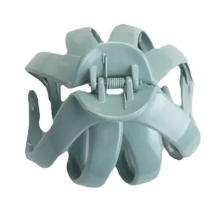 Matte dusty blue octopus hair claw clip for thick hair made of durable PC resin