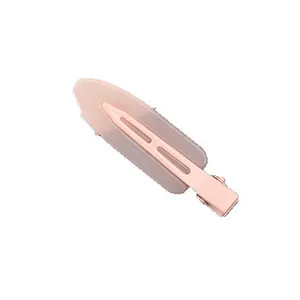 Barrette à cheveux rose Morandi en acrylique au fini mat pour le coiffage quotidien