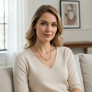 Elegante 18k vergoldete Schlangenkette aus Edelstahl mit einem funkelnden Solitär-Zirkon
