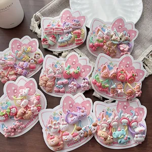 Élastiques à Cheveux en Résine de Fruits Et Animaux de Dessin Animé Pour Enfants Filles Accessoires de Cheveux Mignons