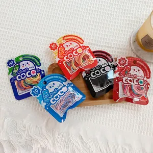 Pack of 30 colorful mini high-elastic hair ties for girls in multiple vibrant colors