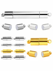 Detailansicht zylindrischer Magnetverschlüsse aus Legierung für DIY-Schmuck