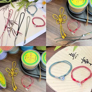 Cordons en nylon de 2mm pour la création de bijoux faits main en divers coloris