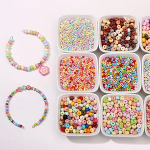 Premium colorful glass seed beads set for DIY handmade bracelets and necklaces