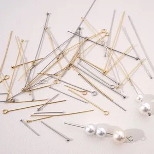 Surtido de alfileres de ojo, alfileres en T y alfileres de bola para joyería artesanal