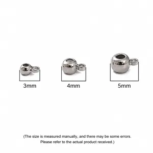 Polished 14K gold filled silicone slider beads with loops in 3mm, 4mm, and 5mm sizes
