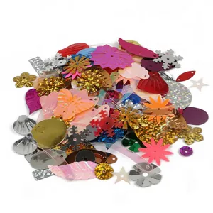 Mix di paillettes colorate in varie forme per la creazione di orecchini e gioielli DIY