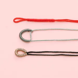 Cordon en polyester tressé 1mm avec fil doré pour bijoux DIY et pendentifs