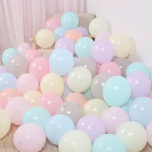 Globos de Látex Redondos Engrosados de Macaron Colores Pastel de Sueño Para Decoraciones de Fiesta de Cumpleaños de Boda