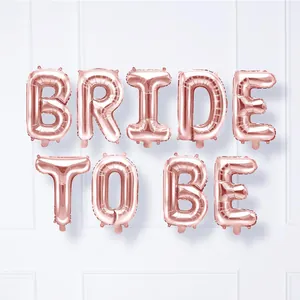Ballons Bride To Be 16 pouces or rose pour décoration de fête d'enterrement de vie de fille