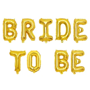 Kit de ballons Bride To Be 16 pouces or rose pour enterrement de vie de jeune fille