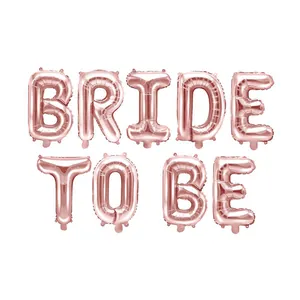 Kit de ballons Bride To Be 16 pouces en or rose pour enterrements de vie de jeune fille