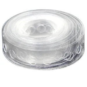 5m transparent plastic balloon arch strip with pre-cut holes for party decoration