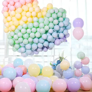Thick macaron balloon heart arch for birthday party and wedding event decoration