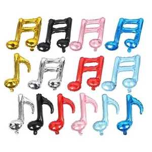 Globos de Papel de Aluminio con Forma de Nota Musical para Conciertos Cumpleaños Fiestas Musicales Decoraciones de Escenario