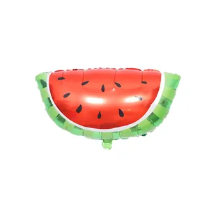 Ballon en aluminium en forme de pastèque tropicale pour décoration de fête d'été
