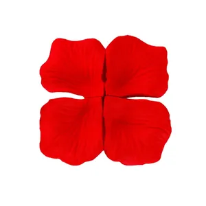 Lot de 1000 pétales de rose artificiels rouges en non-tissé pour décorations de mariage