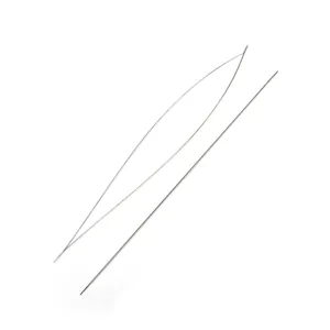 Professional DIY beading needle set including large eye and embroidery needles in stainless steel