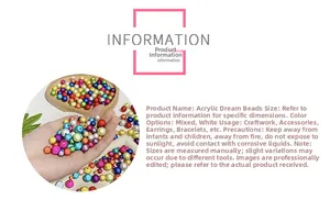 Detail view of iridescent laser acrylic beads for DIY jewelry and bracelets making