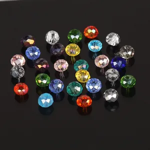 Perles en verre cristal facetté multicolores de 2mm pour la création de bijoux DIY