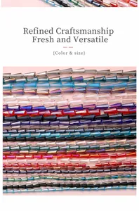 Macro shot of colorful glass pagoda beads for DIY jewelry and necklace crafting