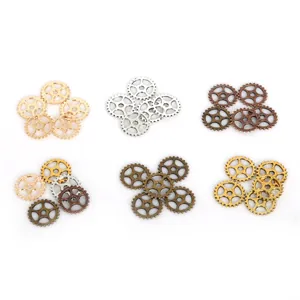 Vintage Legering Tandwiel Bedeltjes Gemengde Kleuren Voor Steampunk Sieraden Maken DIY Handgemaakte Onderdelen Accessoires