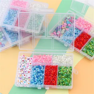 Bastelset für Schmuck mit Glasperlen, Buchstabenperlen und Natursteinperlen im Set
