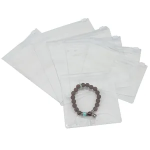 Multiple sizes of clear PVC zipper bags for jewelry storage and protective packaging