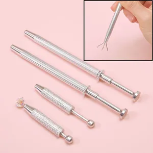 Pinza a 4 Punte in Acciaio Inossidabile per Gioielli Pinzette di Precisione per Pietre Preziose Chip IC Perle Piccole Parti