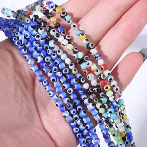 Colorful Evil Eye beads for DIY jewelry making and handmade bracelet craft accessories