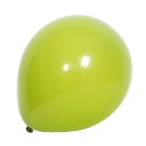 Glossy fruit green 10-inch latex balloon for vintage party scene and background wall decor