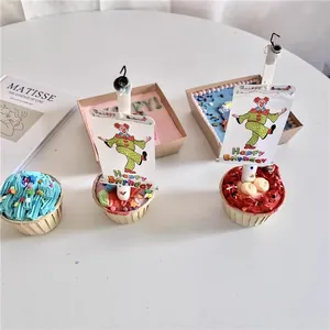 Colorful clown banner cake topper candles set for children birthday party decorations