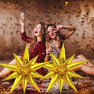 22 inch gouden sterstoot folieballon voor feestdecoratie en vieringen