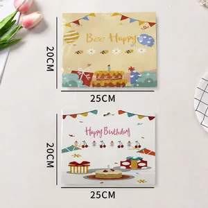Flower fairy bee floral paper birthday banner decorations for girls and boys party